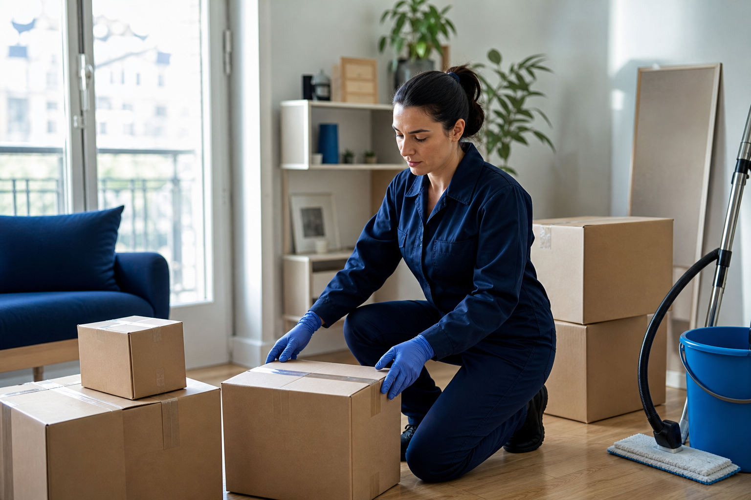 Tri respectueux dans un logement accompagné par Dirtbusters